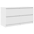 TV Skrinka vidaXL Biela 100x35x54 cm Drevo