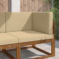 vidaXL Vankúš na vonkajšiu pohovku Polyester Béžová 80 x 80 cm