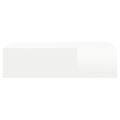 vidaXL TV skrinka s LED svetlami lesklá biela 60x35x15,5 cm