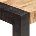 vidaXL Jedálenský stôl 140x70x76, surový mangový masív
