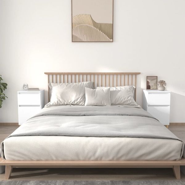 vidaXL Nočné stolíky 2 ks biele 40x35x70 cm