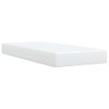 vidaXL Boxspring posteľ s matracom biela 90x190 cm umelá koža