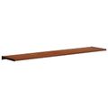 vidaXL Parapetné dosky Hnedé drevo 120 x 30 x 4,5 cm PVC