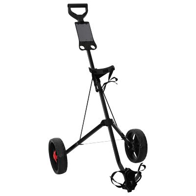 vidaXL Golfový vozík Čierna 66 x 65 x 112 cm Železo