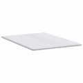 vidaXL Matracová podložka Biela 140 x 190 cm Pletená tkanina