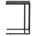 vidaXL Počítačový stolík čierny mramor 50x35x65 cm tvrdené sklo