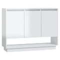 vidaXL Komoda lesklá biela 97x31x75 cm drevotrieska