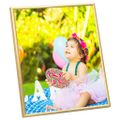 vidaXL Fotorámiky na stôl, koláž 3 ks, zlaté 20x25 cm, MDF