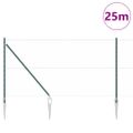 vidaXL Hexagonálny plot s stĺpom 25 x 1 m PVC potiahnutá oceľ