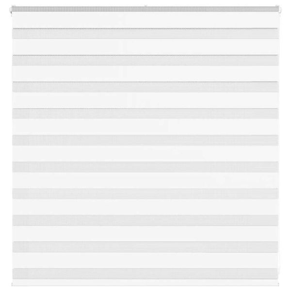 vidaXL Zebra roleta biela 150x100 cm šírka látky 145,9cm polyester