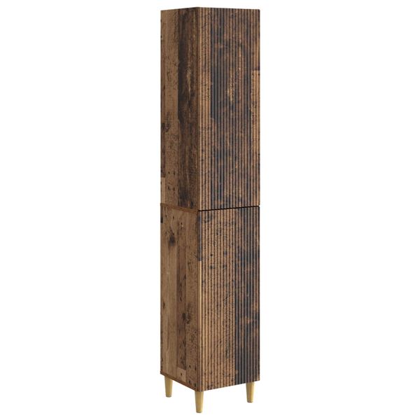 vidaXL Sada skríň 2 pcs Staré drevo 33 x 34,5 x 90 cm Kompozitné drevo