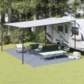 vidaXL Koberec do stanu Modrá a šedá 600 x 250 cm Polyetylén