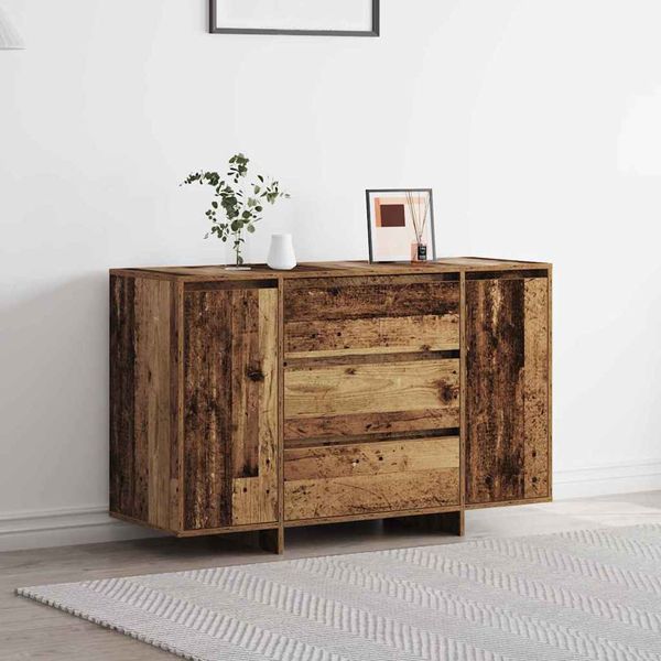 vidaXL Servírovacia skriňa so zásuvkou Staré drevo 120 x 41 x 75 cm