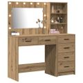 vidaXL Toaletný stolík 2 ks Hnedá 78.5 x 41 x 135 cm Kompozitné drevo