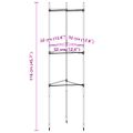 vidaXL Mriežky na paradajky 6 ks 116 cm oceľ a PP