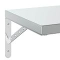 vidaXL Nástenné police 2 ks 75x30 cm strieborné nehrdzavejúca oceľ