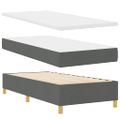 vidaXL Boxspring posteľ s matracom tmavošedá 90x190 cm Tmavo šedá