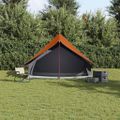 vidaXL Rodinný stan so strechou Šedá a oranžová 256 x 256 x 185 cm