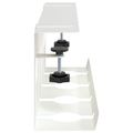 vidaXL Úložný box na káble pod stôl 2 ks Biela 43 x 10 x 15 cm Oceľ