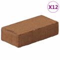 vidaXL Tehly kokosového vlákna 12 ks 650 g každá 7,8 kg celkom