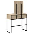 vidaXL Toaletný stolík Dub sonoma 81 x 40 x 131 cm Kompozitné drevo