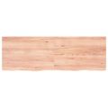 vidaXL Kúpeľňová doska bledohnedá 180x60x(2-4) cm ošetrený masív