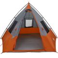 vidaXL Tipi stan 6-miestny Vodoodolný Šedá a oranžová taft