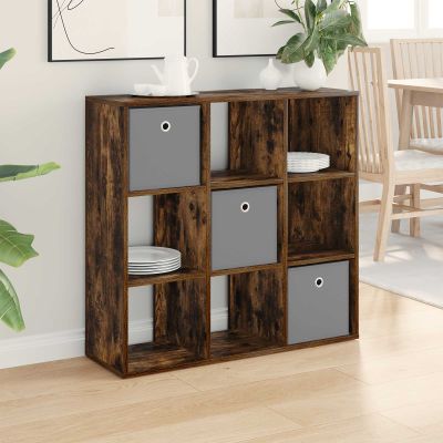 vidaXL Servírovacia skriňa so zásuvkou Dymová dub 88,5 x 29 x 84,5 cm