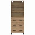 vidaXL Highboard 2 ks Remeselný dub 69,5 x 34 x 180 cm