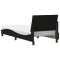 vidaXL Posteľ s matracom Hanko čierna 90x200 cm látka