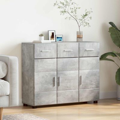vidaXL Servírovacia skriňa FLORIN 88,5 x 30,5 x 73 cm Betónová šedá