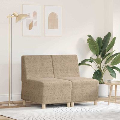 vidaXL Bezrúčková modulárna sofa jednotka 2 ks Svetlosivá