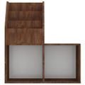 vidaXL Detský stojan na časopisy hnedý dub 71x30x78,5cm spracov. drevo