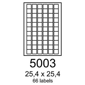 etikety RAYFILM 25,4x25,4 univerzálne biele R01005003A (100 list./A4)