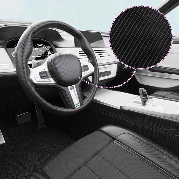vidaXL Fólia na automobily 2 ks 4D čierna 100x150 cm+50x150 cm