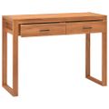 vidaXL Písací stôl s 2 zásuvkami 100x40x75 cm, tíkové drevo
