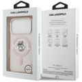 Puzdro Karl Lagerfeld pre iPhone 17 Pro 6,3" IML Choupette Sketch Logo MagSafe ružové
