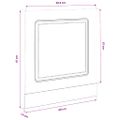 vidaXL Panel umývačky riadu Kalmar 60x1,5x57 cm kompozitné drevo