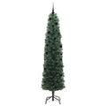 vidaXL Umelý vianočný stromček Zelená 240 cm PVC, oceľ a plast