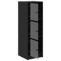 vidaXL Highboard Čierny dub 35 x 37 x 109 cm Kompozitné drevo