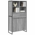 vidaXL Servírovacia skriňa Sivý Sonoma 81 x 36 x 150.5 cm