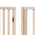 vidaXL Brána pre psa s dverami skladacia 9 panely 450cm topoľové drevo