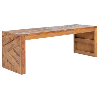 vidaXL TV stolík 110x60x38 cm, tíkový masív