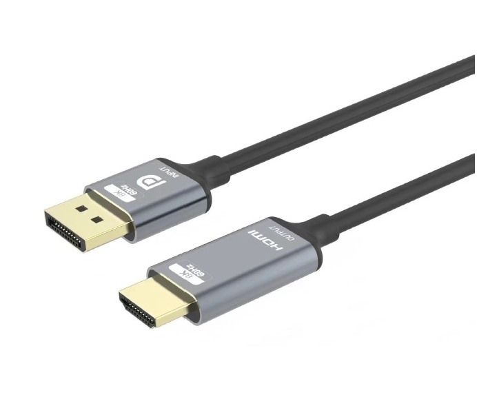 PromiumCord DisplayPort 1.4 na HDMI2.1 kábel pre rozlíšenie 8K @ 60Hz, 4K @ 144Hz, 2m
