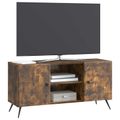 vidaXL TV skrinka 102 x 34,5 x 50 cm Dymový dub Kompozitné drevo