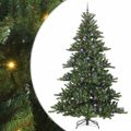 vidaXL Umelý Sklápací Vianočný Stromček Zelená 240 cm PVC a oceľ