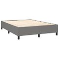 vidaXL Boxspring posteľ s matracom tmavosivá 140x200 cm látka