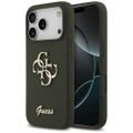 Puzdro Guess Silicone Big 4G Script pre iPhone 17 Pro Max khaki