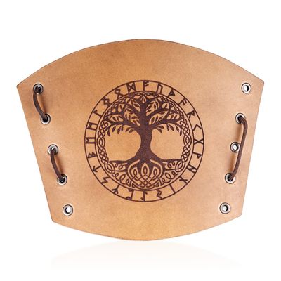 Kožený náramok Viking - Yggdrasil