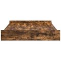 vidaXL Rám postele s úložným prostorem Dymová dub 150 x 200 cm